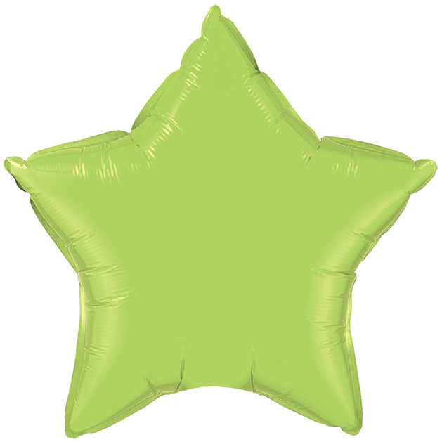 36" Lime Green Star - Click Image to Close